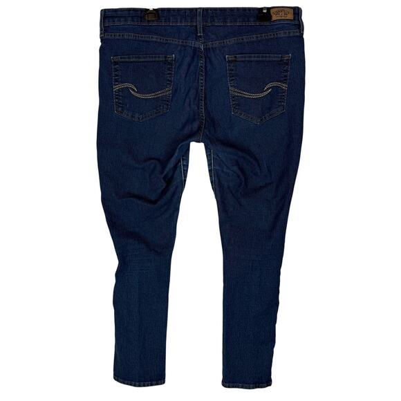 Signature by Levi Strauss & Co. Jeans Womens 18 Blue Denim 5-Pockets Skinny - Picture 2 of 16